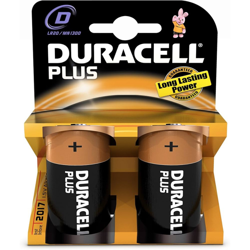 BATTERIA TORCIA ALCALINA 2PZ DURACELL PLUS POWER MN1300