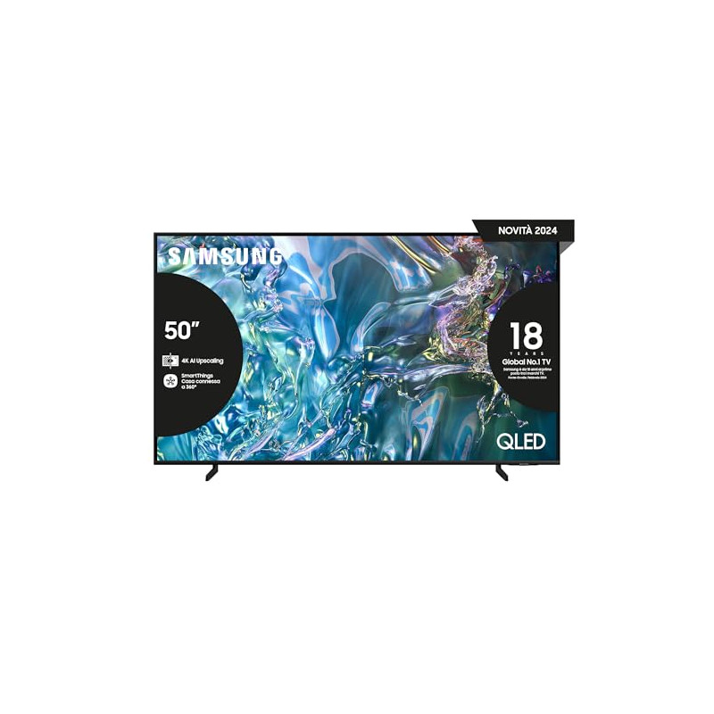TV QLED 50" SAMSUNG QE50Q60DAUXZT SMART TV ITALIA BLACK