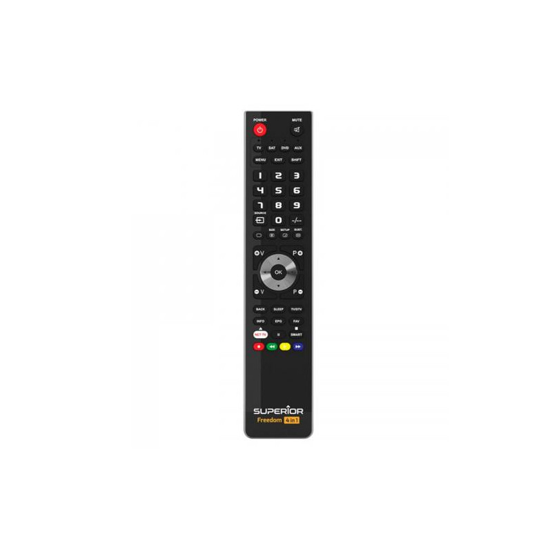 TELECOMANDO UNIVERSALE PER TV SUPERIOR FREEDOM USB 4IN1 BLACK SUPTUB003
