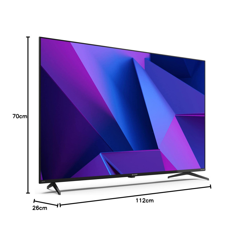 TV LED 50" SHARP AQUOS 4K 50FN2EA SMART TV ITALIA BLACK